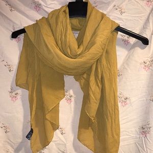 Mustard color large scarf